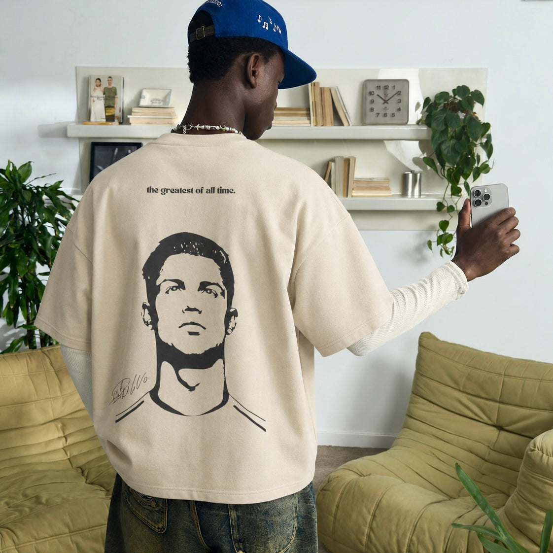 Oversized unisex T-shirt - THE GOAT 🐐