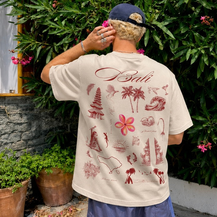 Oversized Unisex T-shirt - BALI 🌸