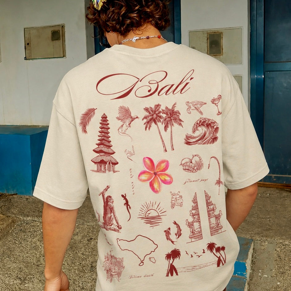 Oversized Unisex T-shirt - BALI 🌸